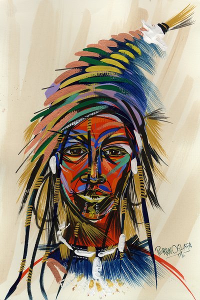 ¿Soy un aborigen 1?, 2008 de Oglafa Ebitari Perrin